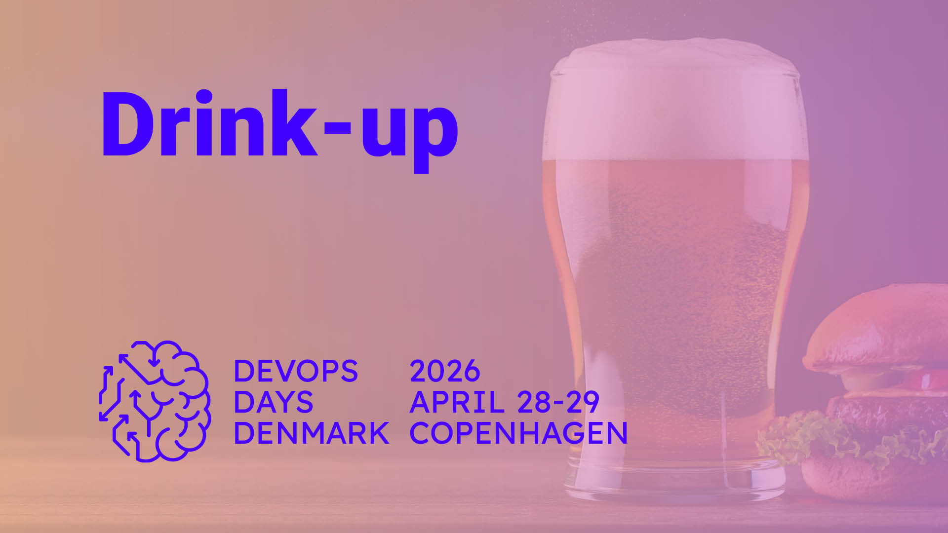 On the evening before the grand event, we meet for a beer and a bar-meal somewhere in Copenhagen